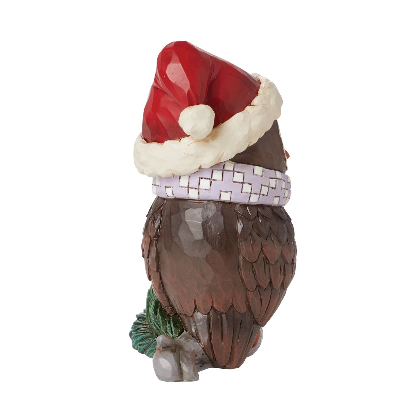 Mini Owl with Santa Hat Fig