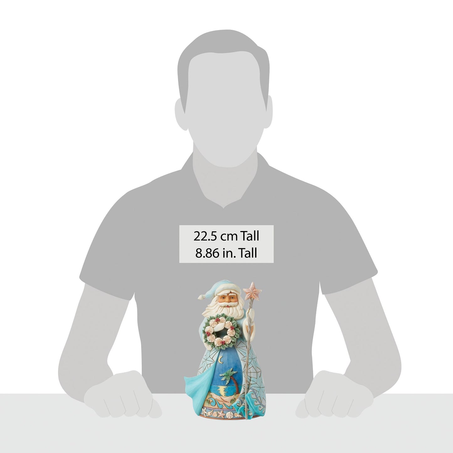 Santa with Sand Dollar Fig