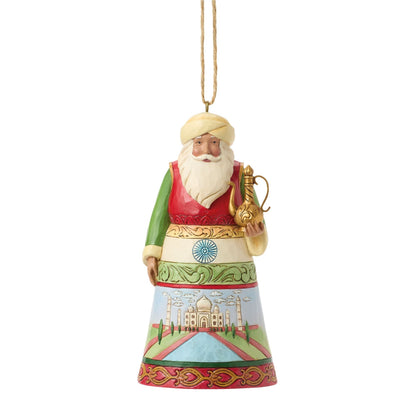 Santa Around World India Orn