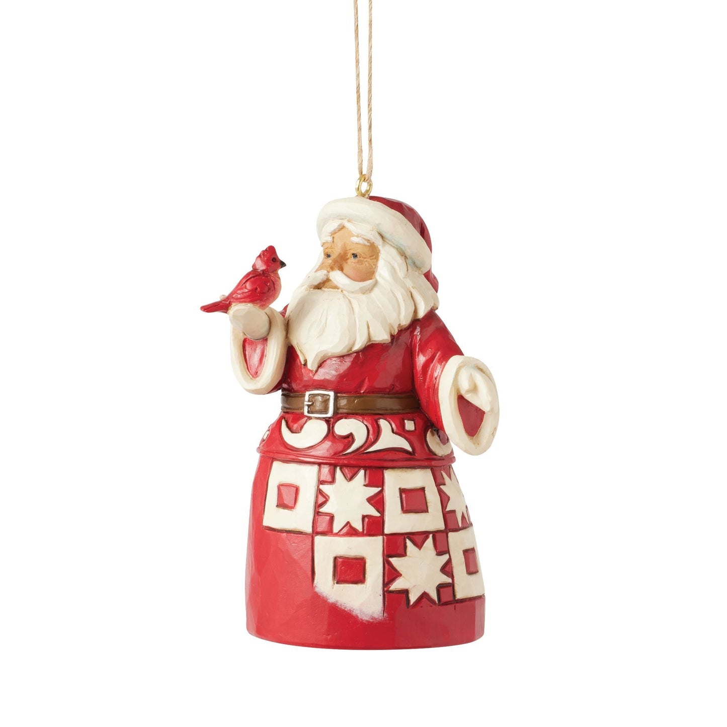 Nordic Noel Santa Ornament