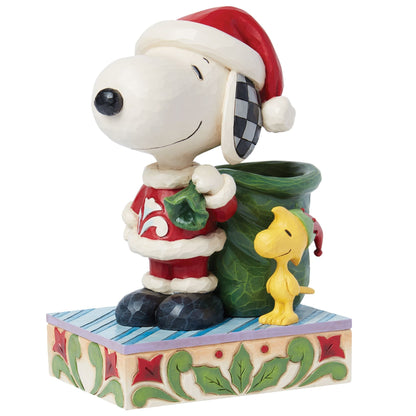 Snoopy Santa and Elf Woodstock