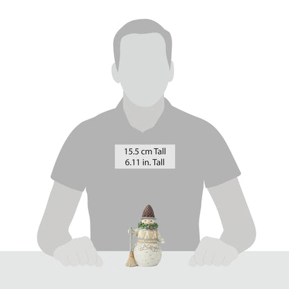 Wdlnd Snowman Pinecone Hat Fig