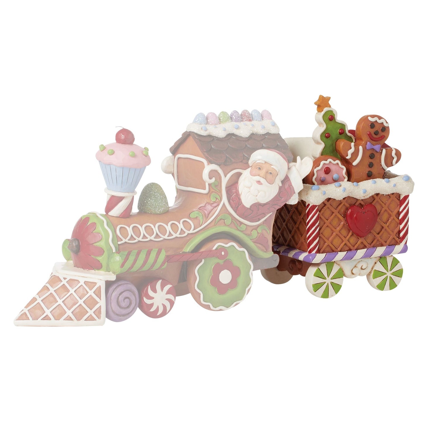 Gingerbread Train Car Figurine