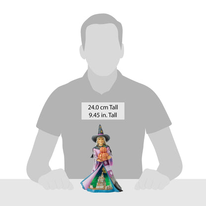 Witch Holding Pumpkins LED Fig