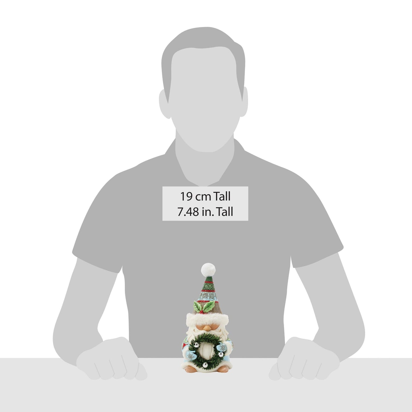 Gnome Wreath & Fur Hat Fig