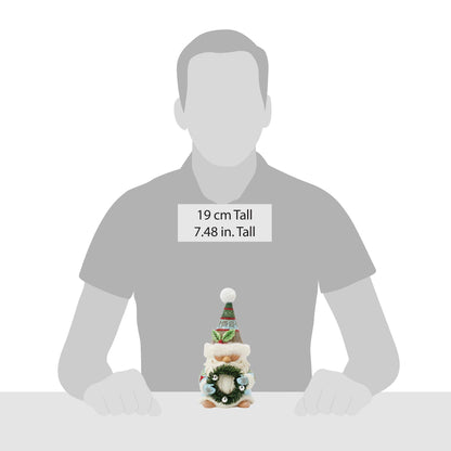 Gnome Wreath & Fur Hat Fig