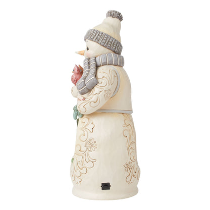 Snowman with Open Scene�LED Fi