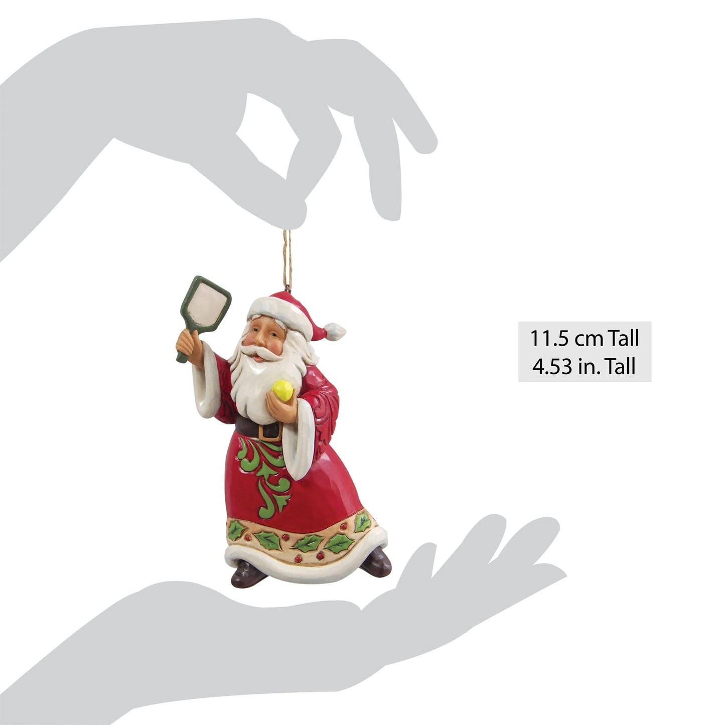 Pickleball Santa Ornament