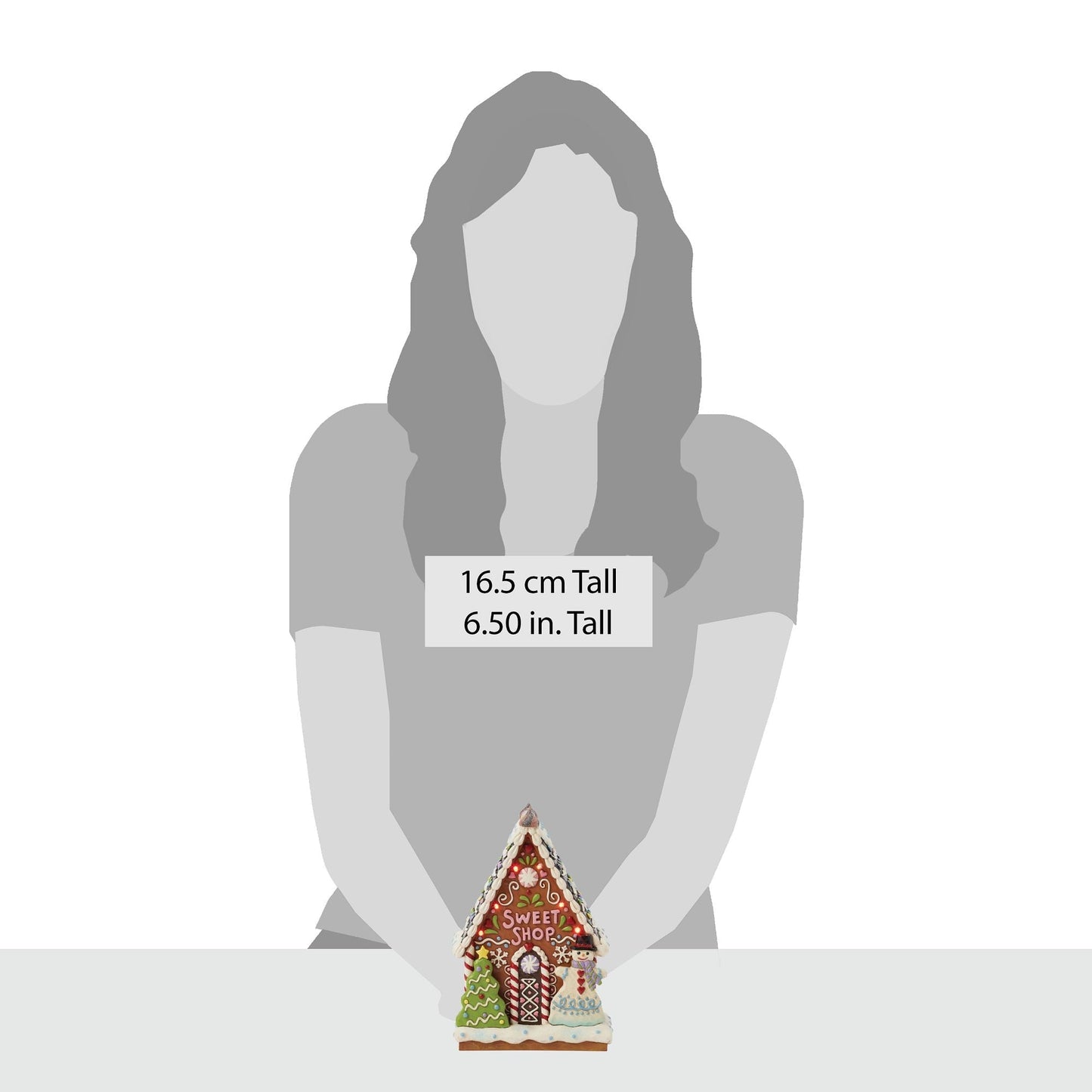 Gingerbread LED Sweet Shop Fig