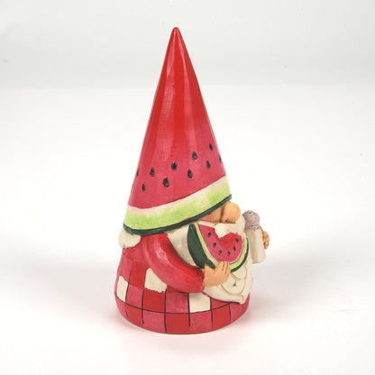 Watermelon Gnome Figurine