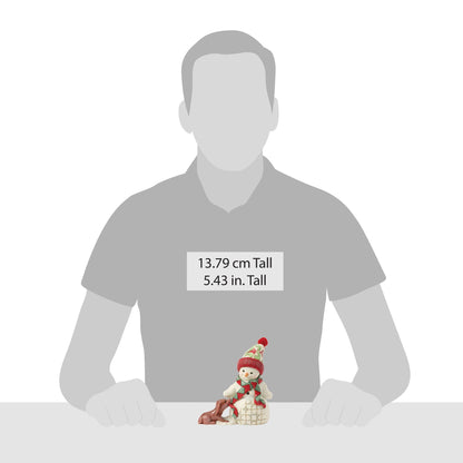 Snowman with Dog & Scarf Pint