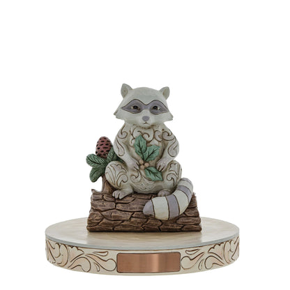 Woodland Raccoon w/Pinecone
