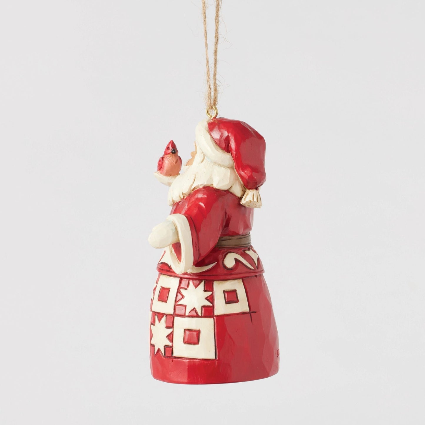 Nordic Noel Santa Ornament