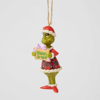 Grinch Message Ornament