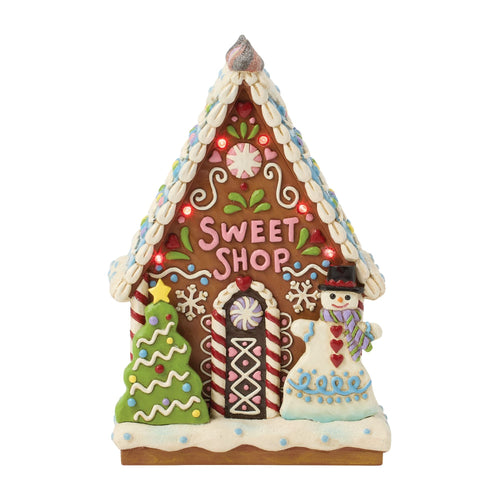 Gingerbread LED Sweet Shop Fig