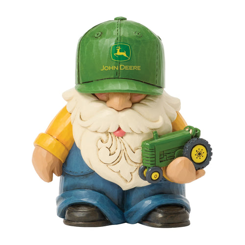 Farmer Holding Deere Tractor