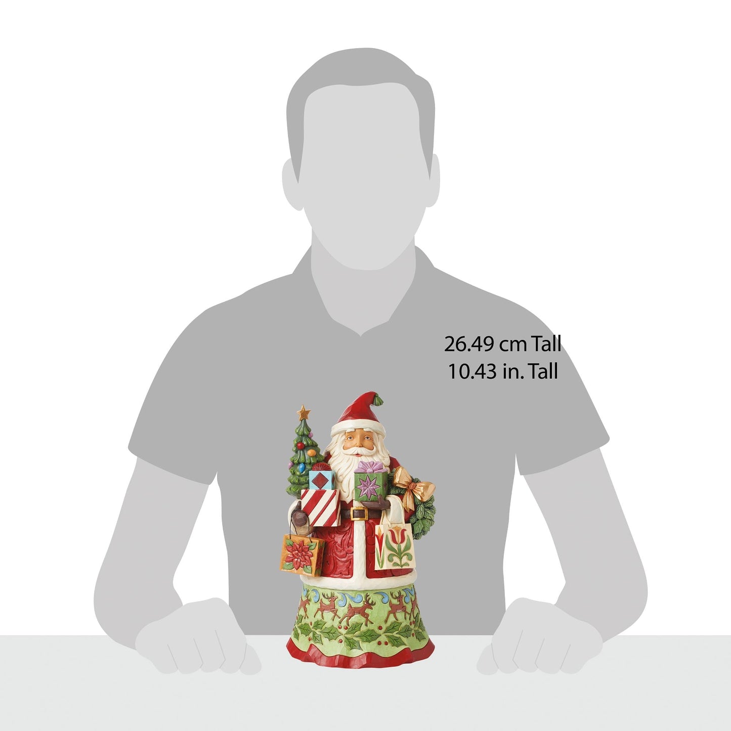 Santa with Gifts Bags Figurine