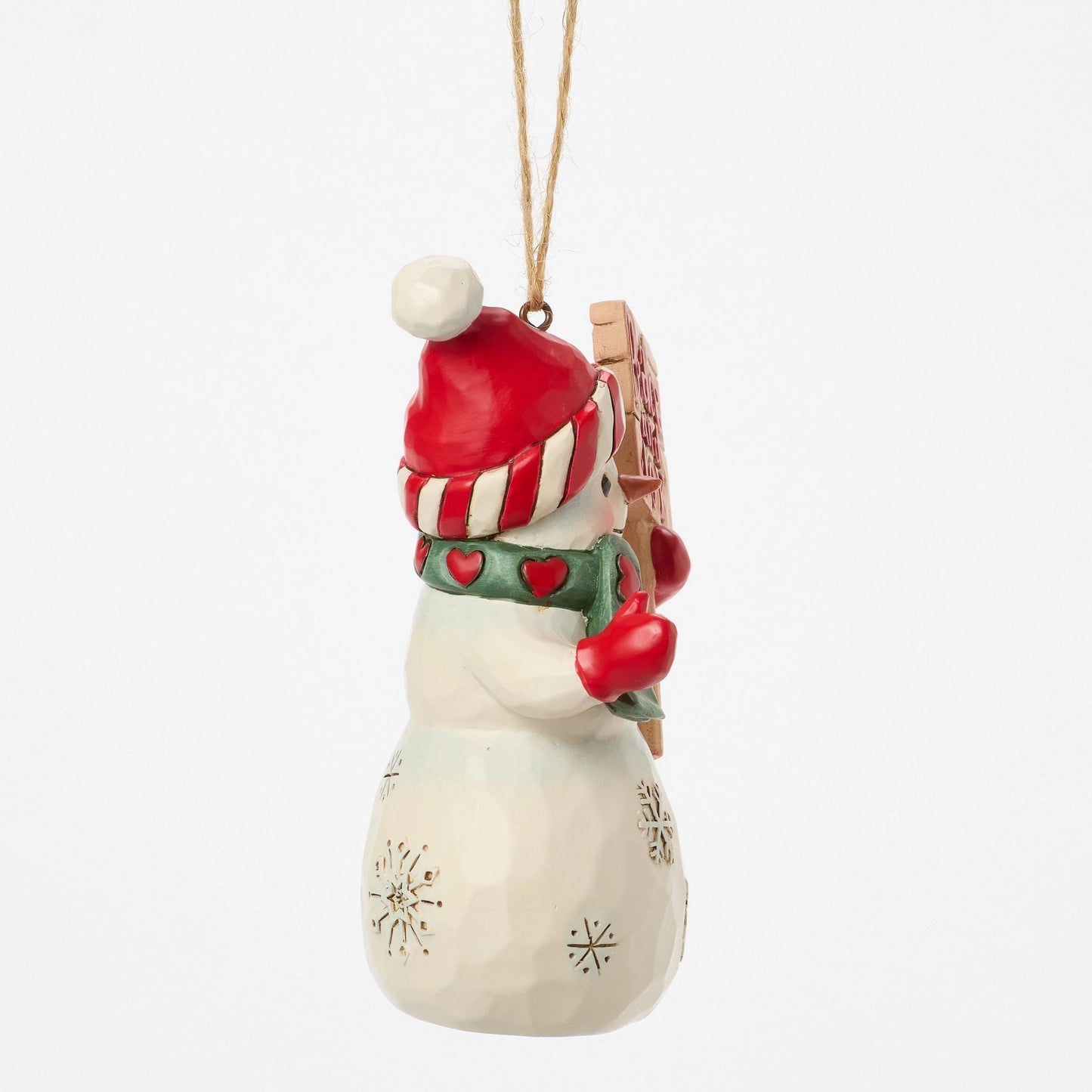 Snowman Peace & Joy Sign Orn
