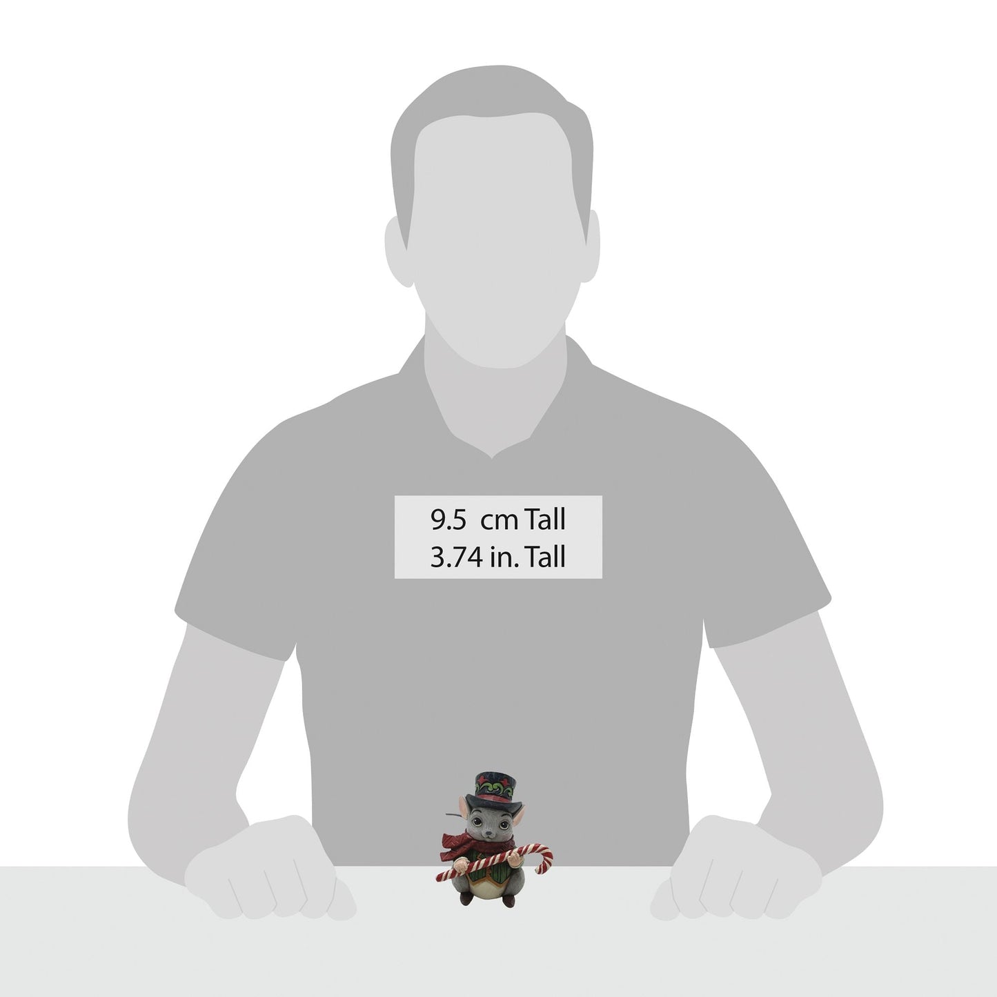 Mini Christmas Mouse Figurine