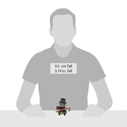 Mini Christmas Mouse Figurine