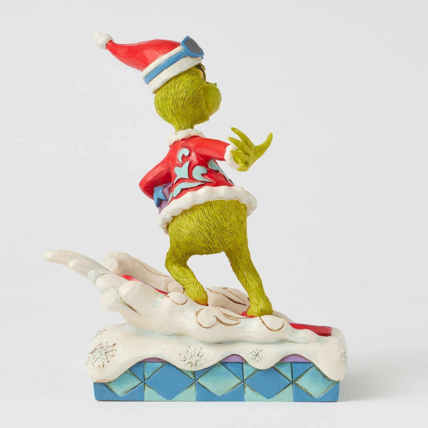 Grinch Snowboarding Fig