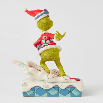 Grinch Snowboarding Fig