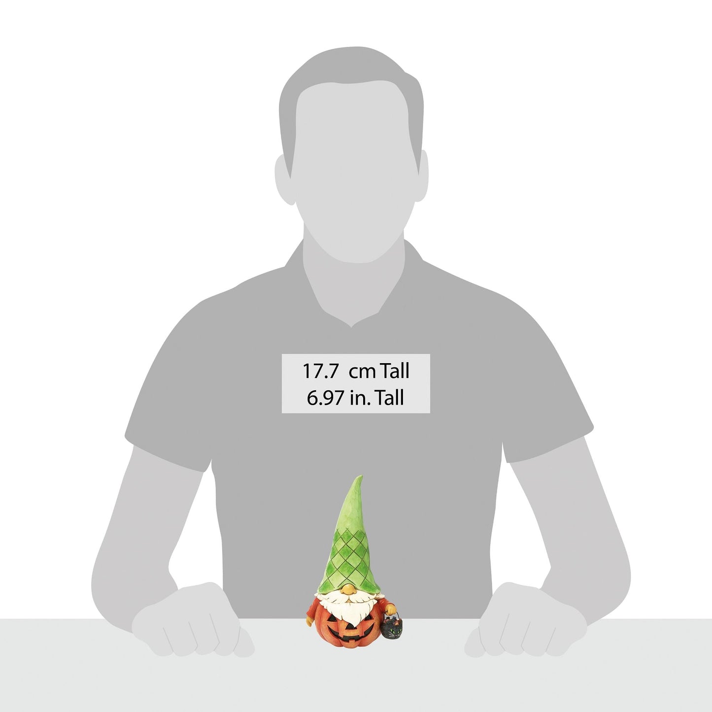 Gnome Pumpkin Figurine