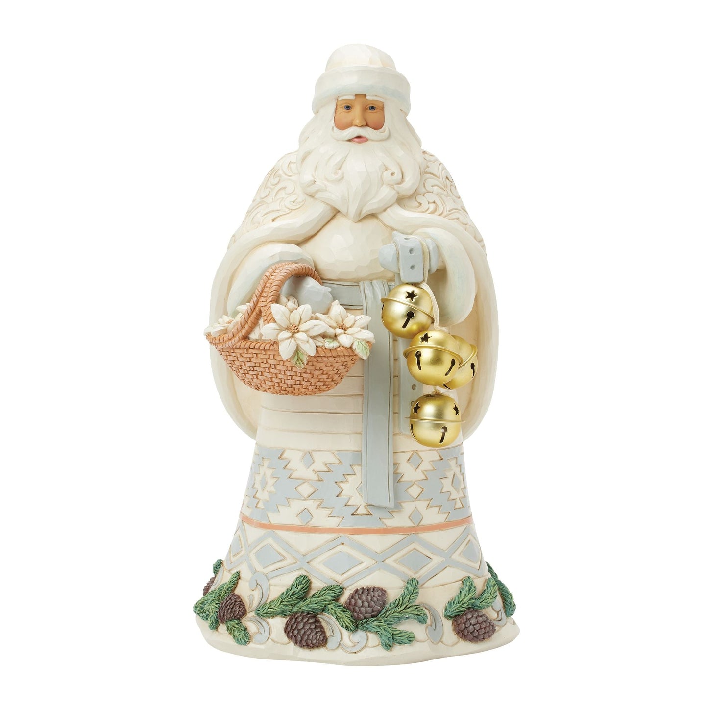 Wdlnd Santa Bkt and Bells Fig