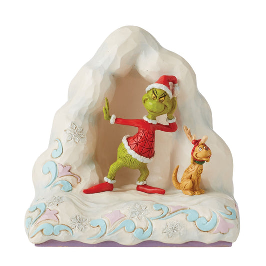 Grinch and Max on Snow Mound