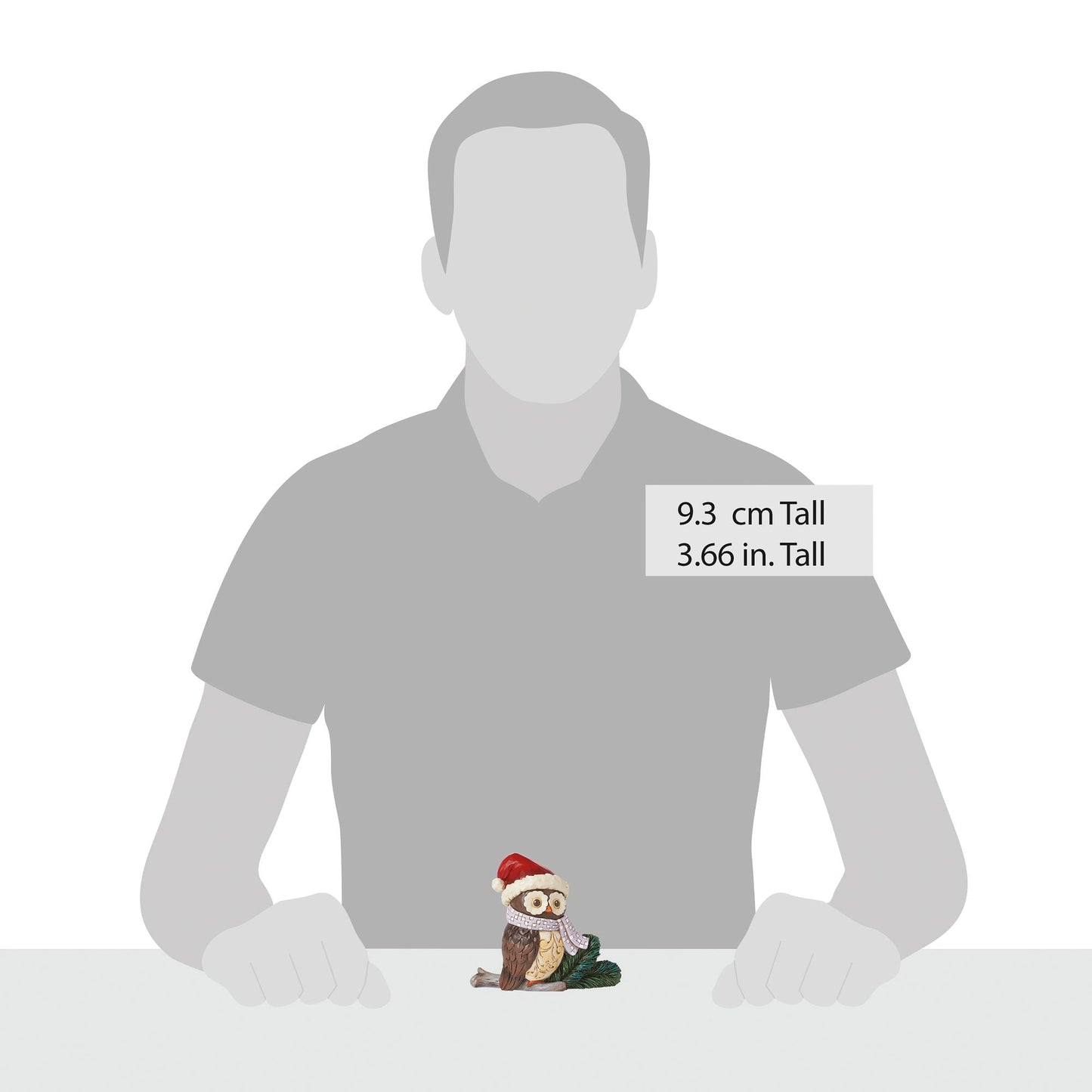 Mini Owl with Santa Hat Fig