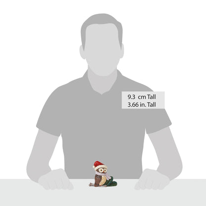 Mini Owl with Santa Hat Fig