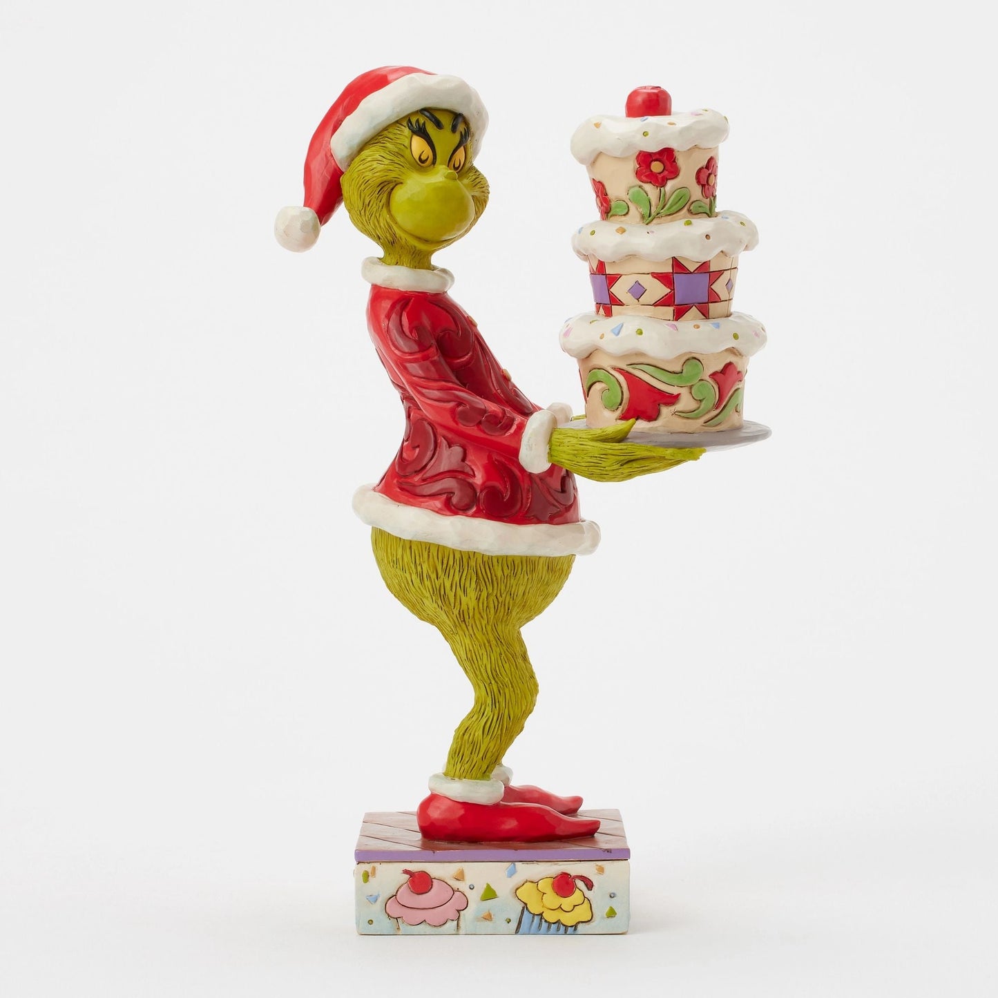 Grinch with Grinchy Cake