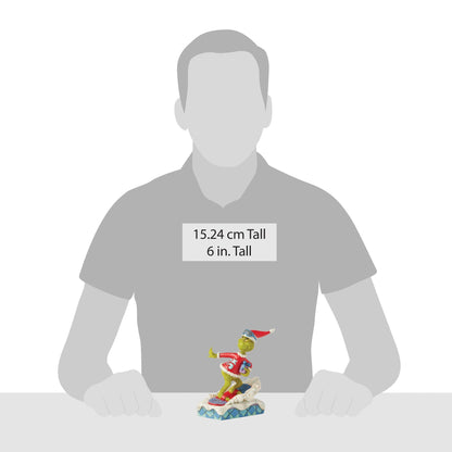 Grinch Snowboarding Fig