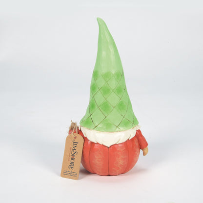 Gnome Pumpkin Figurine