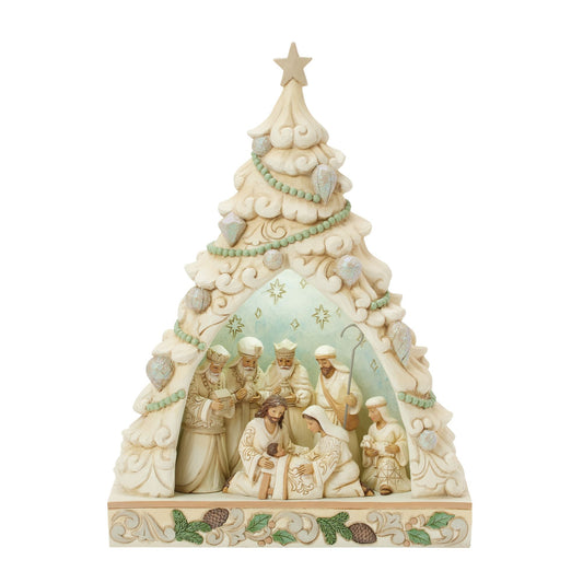 Wdlnd Tree Nativity Diorama