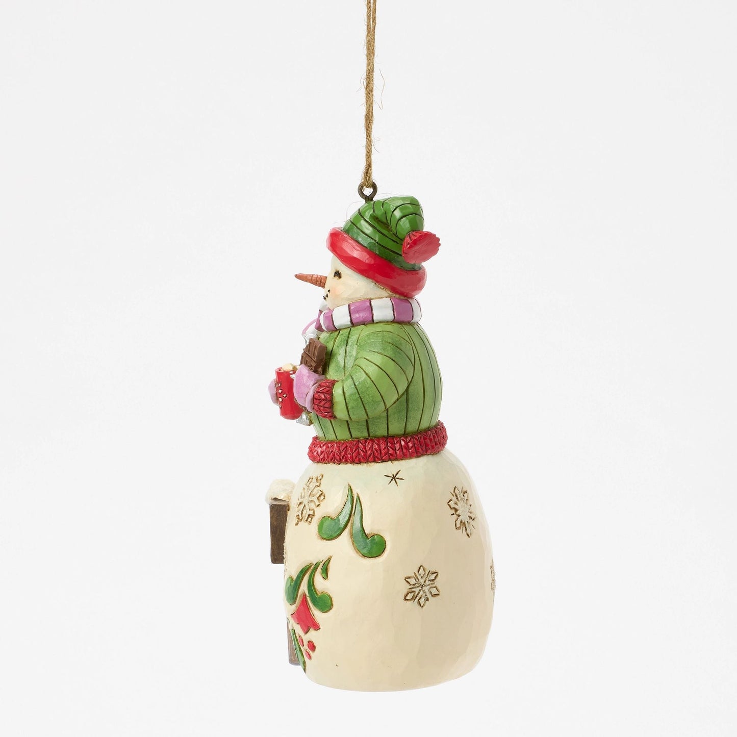 Snowman w Hershey Sign Orn