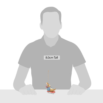 Peter Rabbit Sledging Ornament