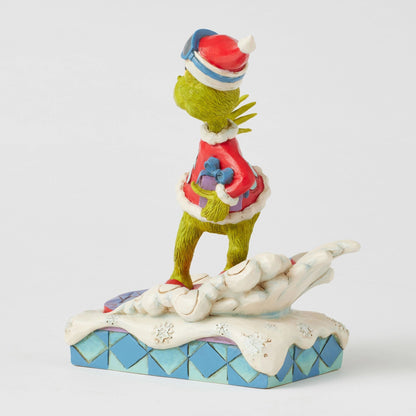 Grinch Snowboarding Fig