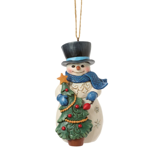 Snowman with Tree Ornament