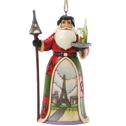 French Santa Ornament