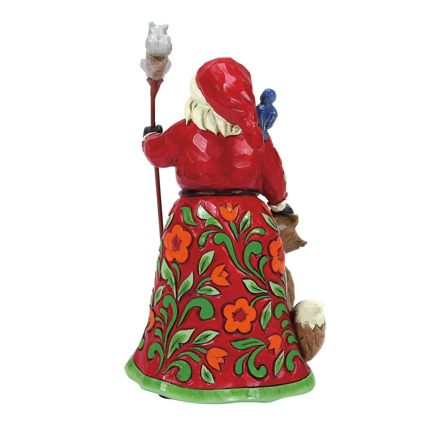 Santa with Fox Figurine