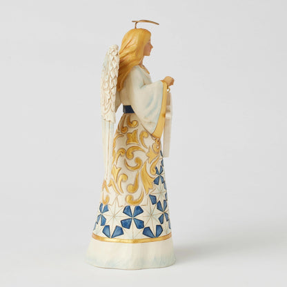 Blue & Gold Angel Figurine