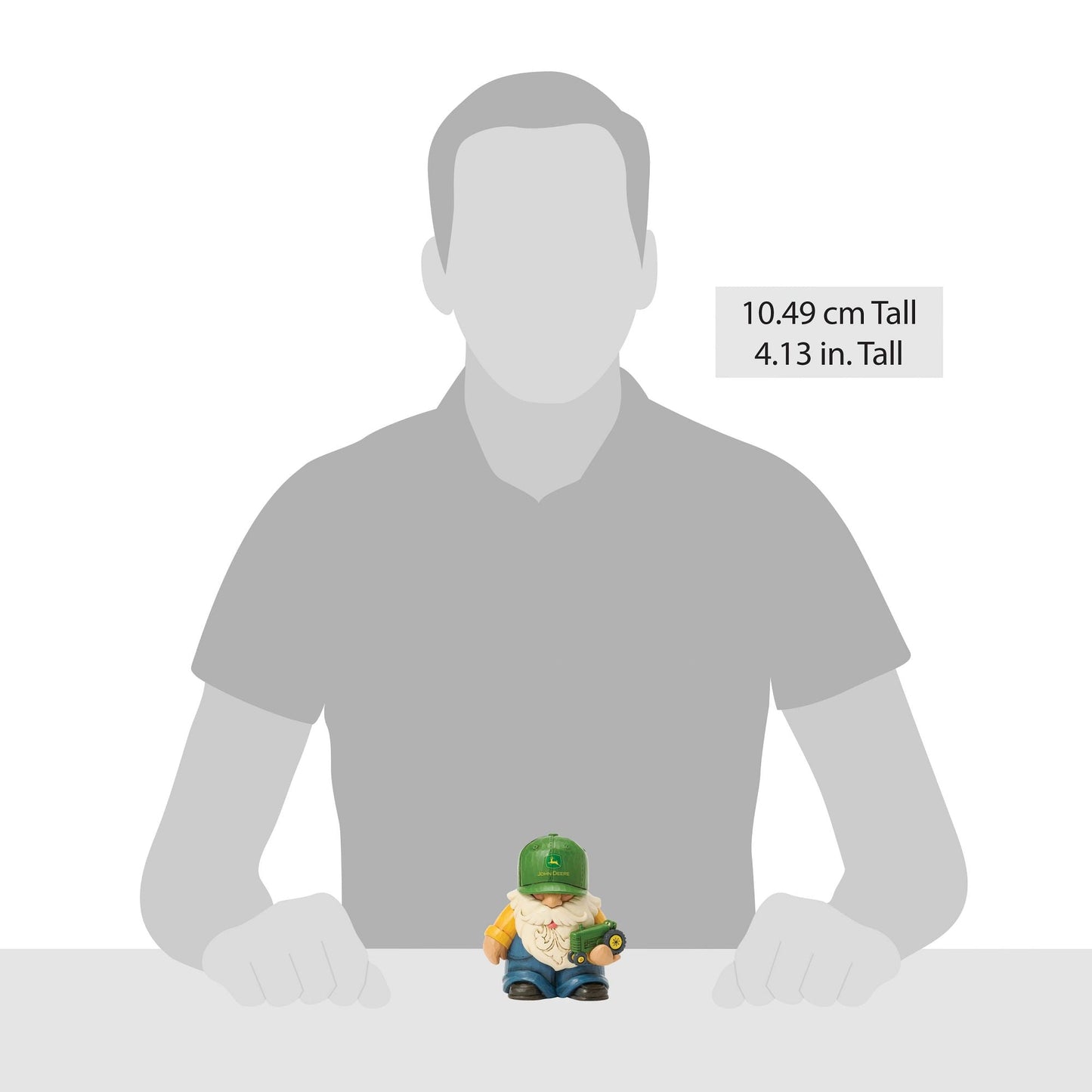 Farmer Holding Deere Tractor