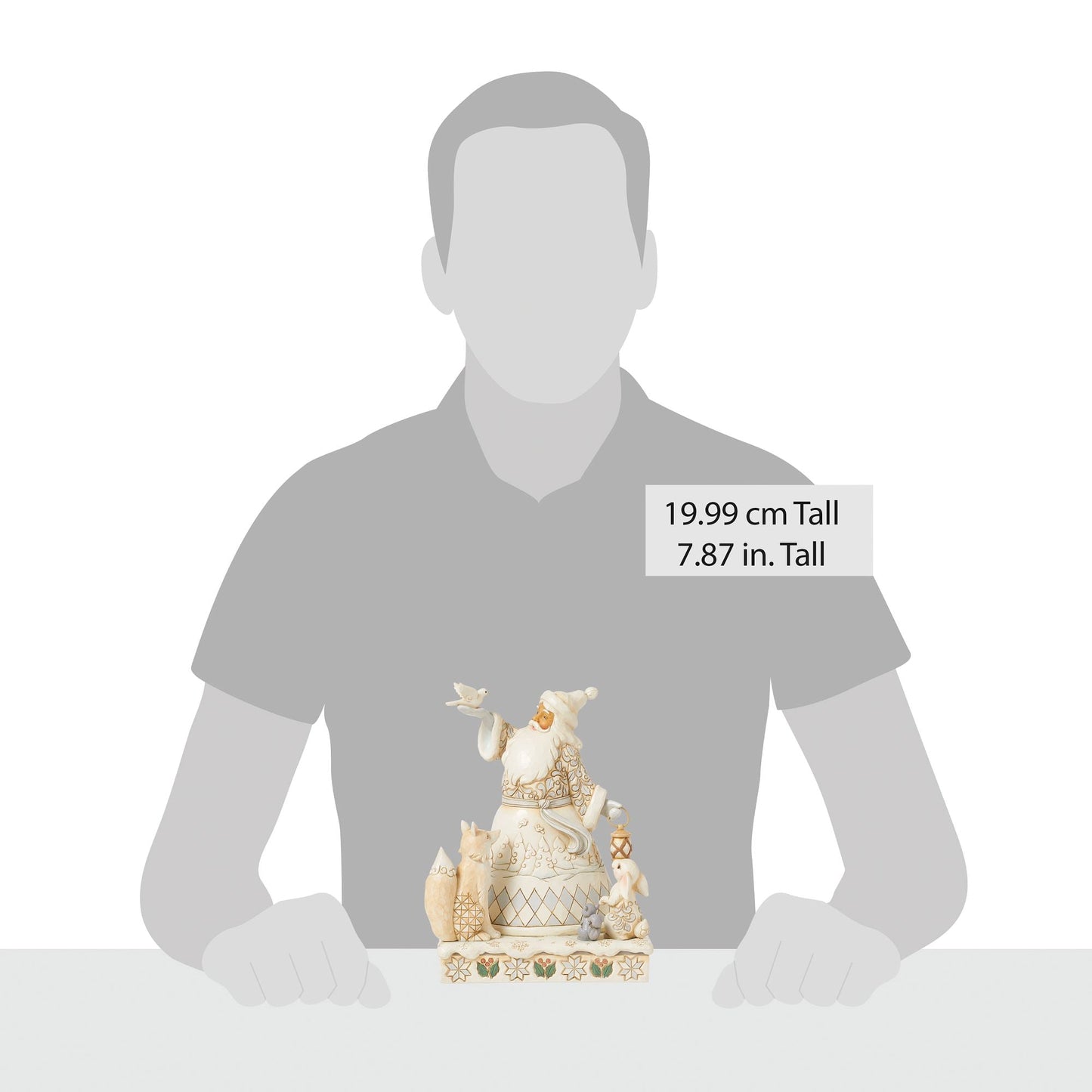 Woodlnd Santa Holding Dove Fig