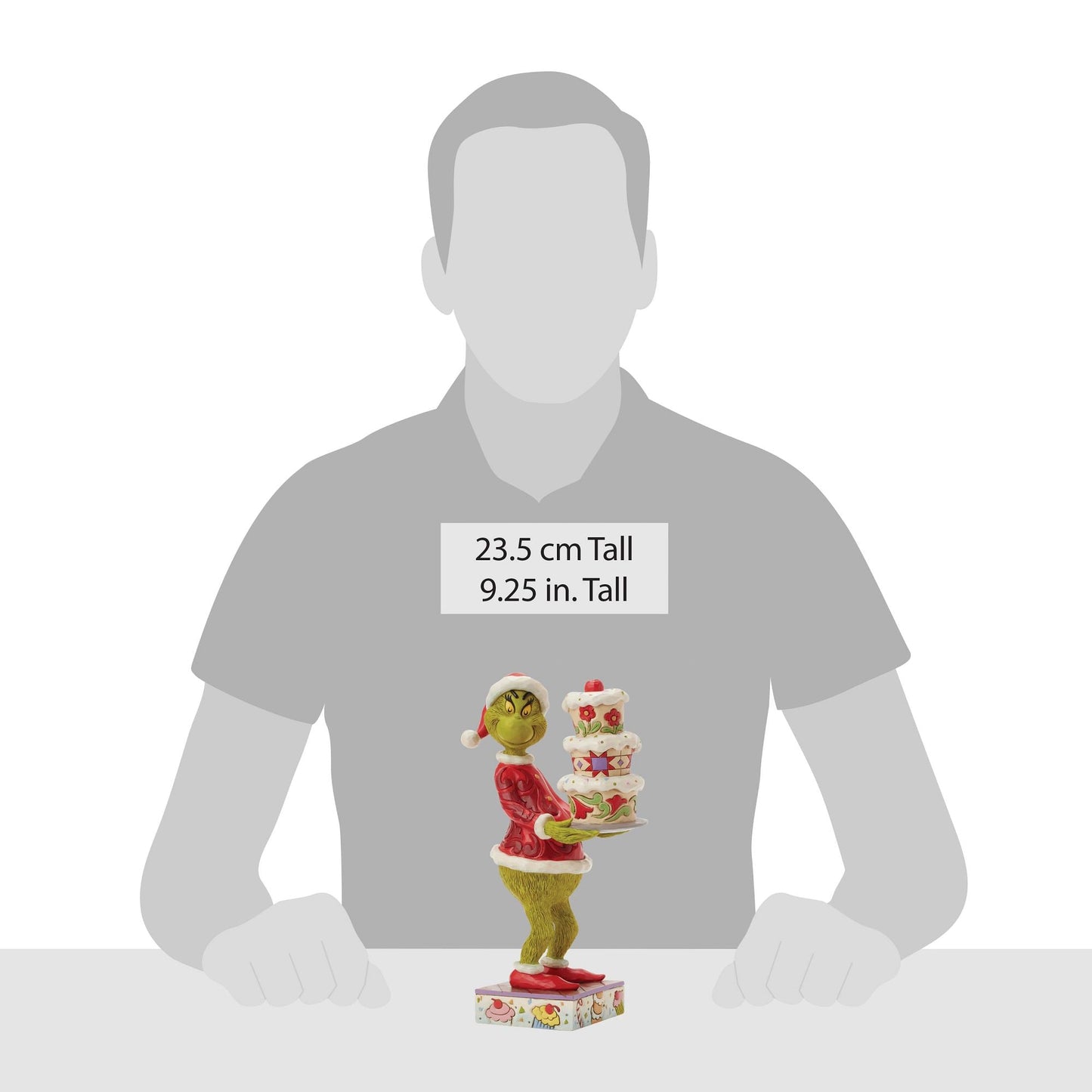 Grinch with Grinchy Cake