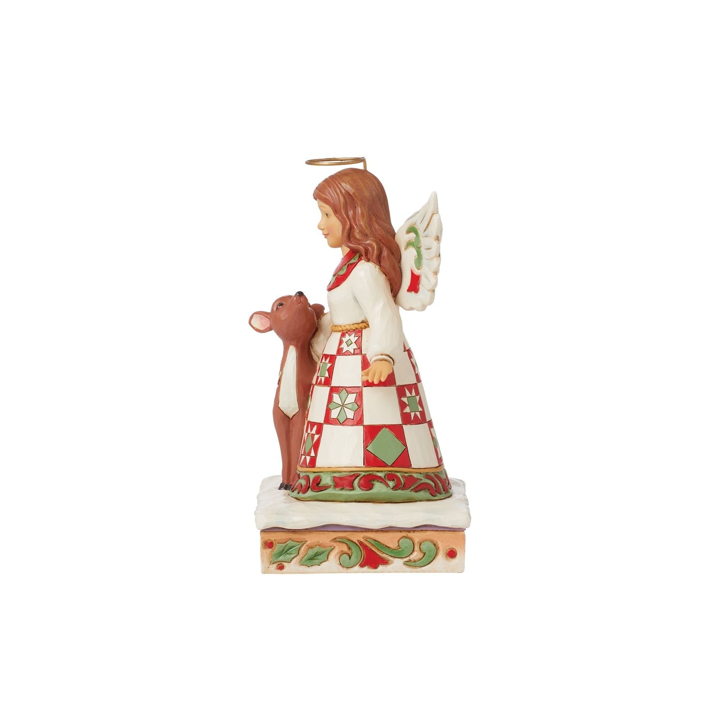 Angel with Deer Figurine